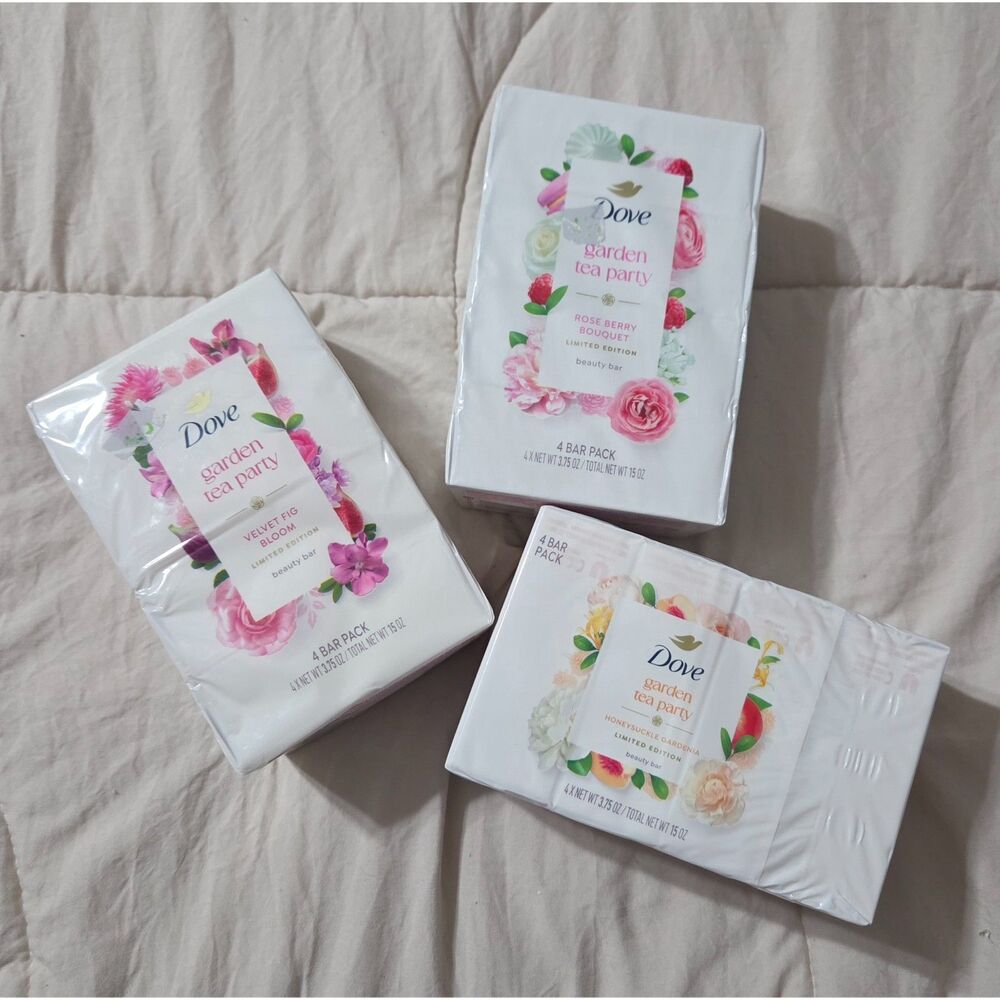 Dove Limited Edition Garden Tea Party bar soap (3 packs)